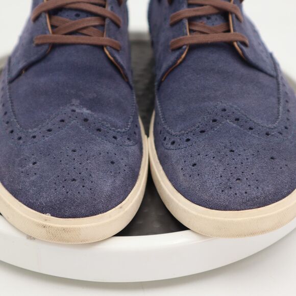 Cole Haan Joshua Wingtip Mens Shoes Size 10M Blue Suede Oxford Lace Up C13806 - Picture 4 of 13